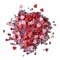 Buttons Galore Valentine's Day Craft Embellishment Bundle Set – 1,800 Colorful Polymer Clay Heart Embellishments for Crafts, Scrapbooking, Card Making & Shaker Crafts – Hearts, Love Letters, XOXO